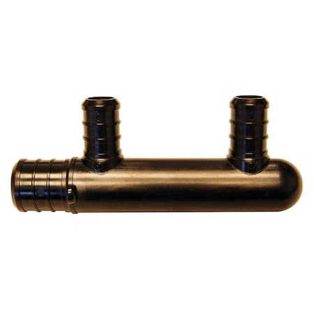 Apollo 3/4 in. x 1/2 in. Poly Alloy PEX Barb 2-Port Closed Manifold PXPA2PTC